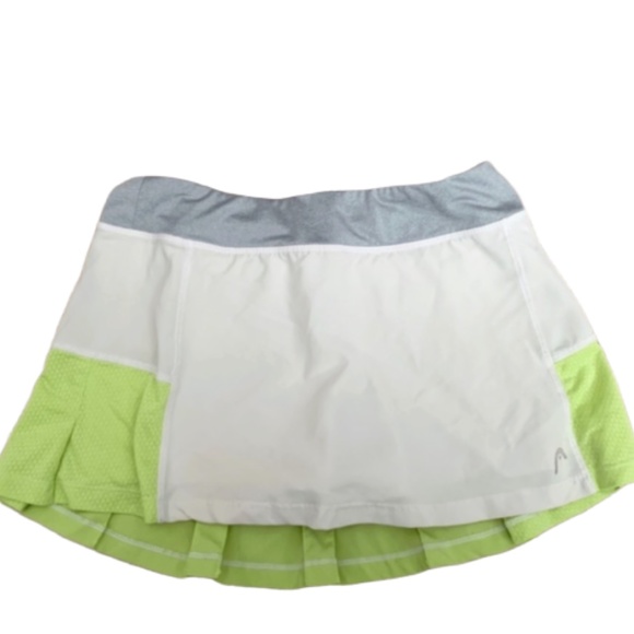 Head Dresses & Skirts - Head Golf & Tennis Pleated Yellow + White Skort